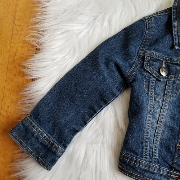 1989 Place Girl's Blue Jeans Jacket, SIZE XS/TP 4. - Picture 5 of 13